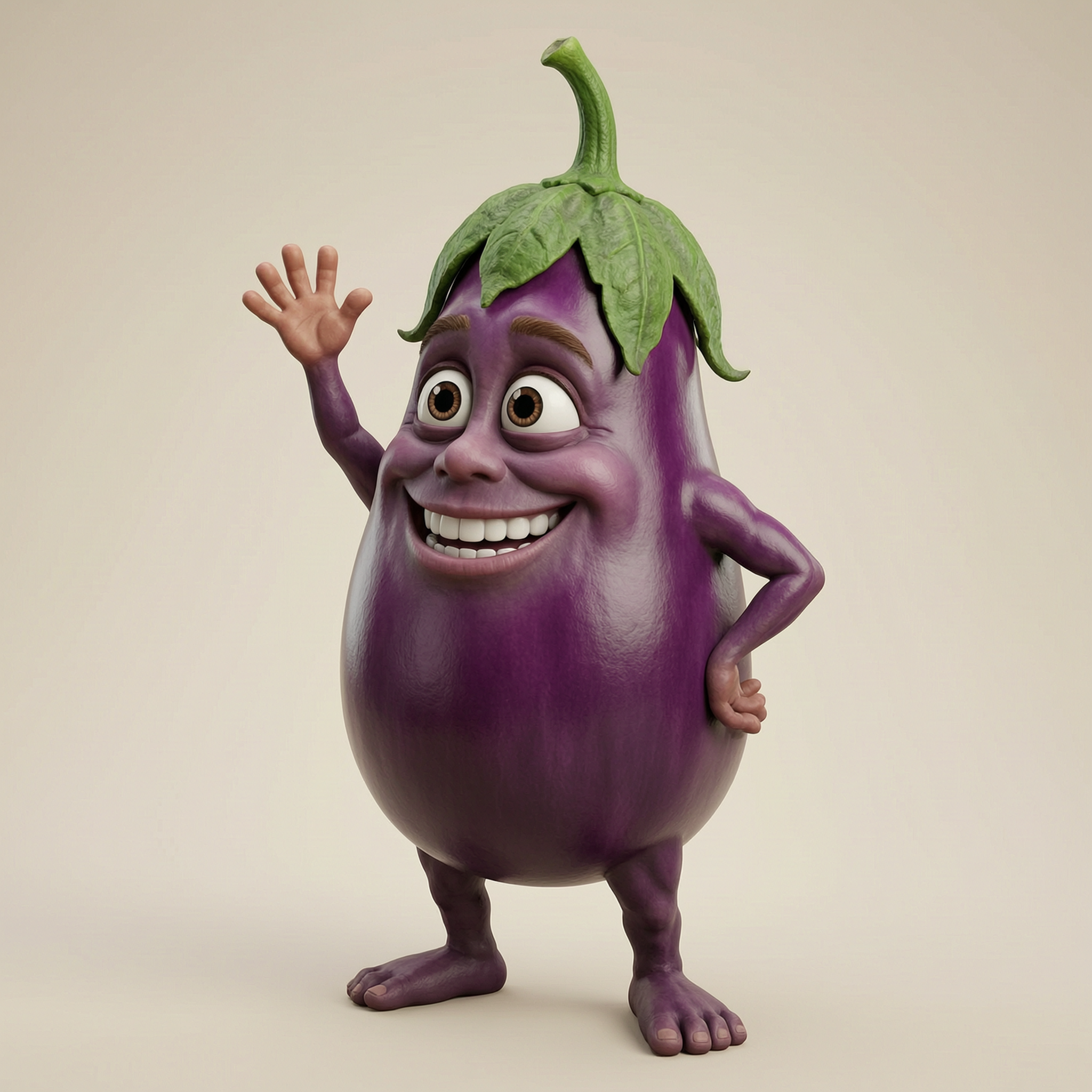 Kids Art - Earl Eggplant - STL File