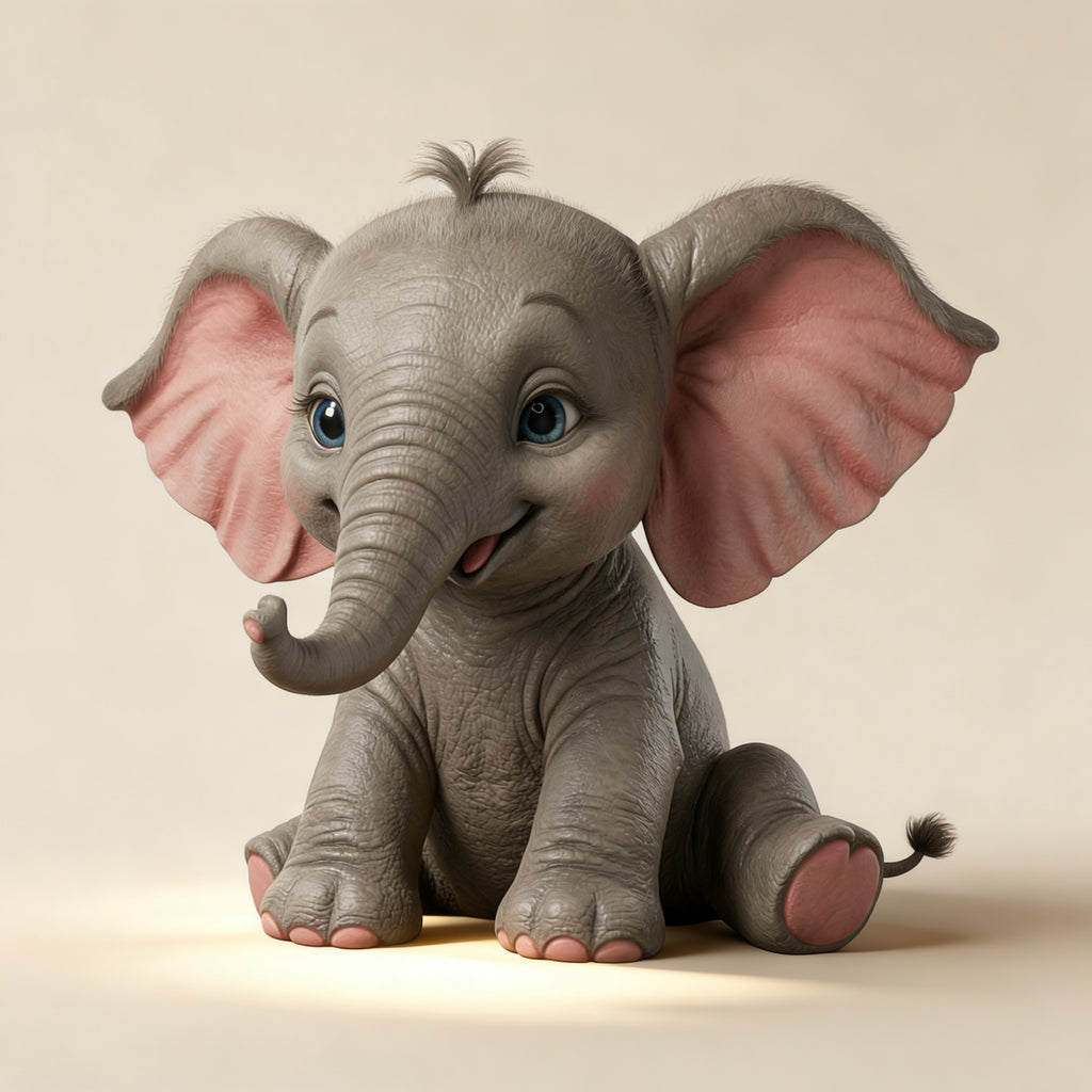 Kids Art - Elvis Elephant - STL File