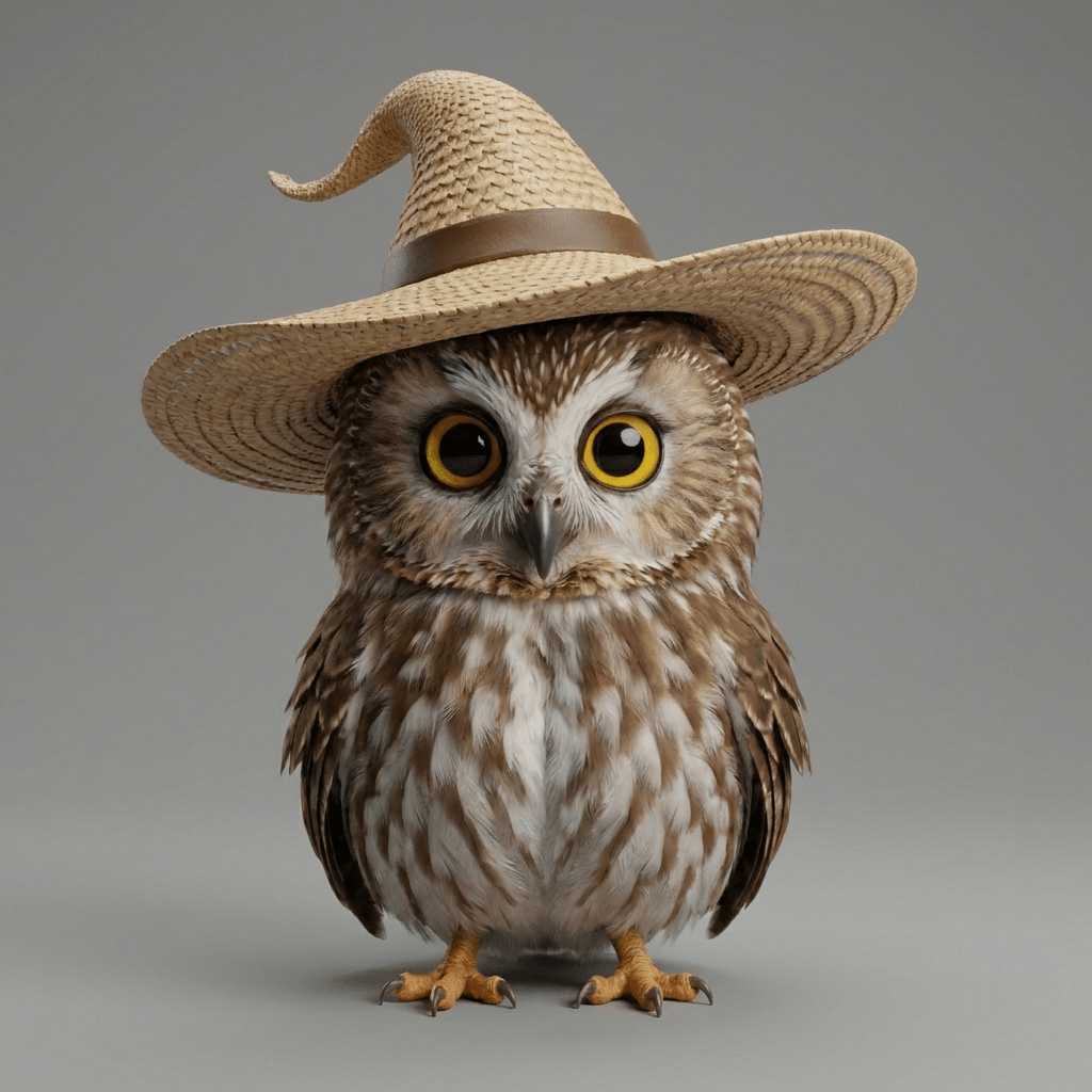 Kids Art - Oliver Owl - STL File