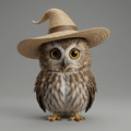 Kids Art - Oliver Owl - STL File
