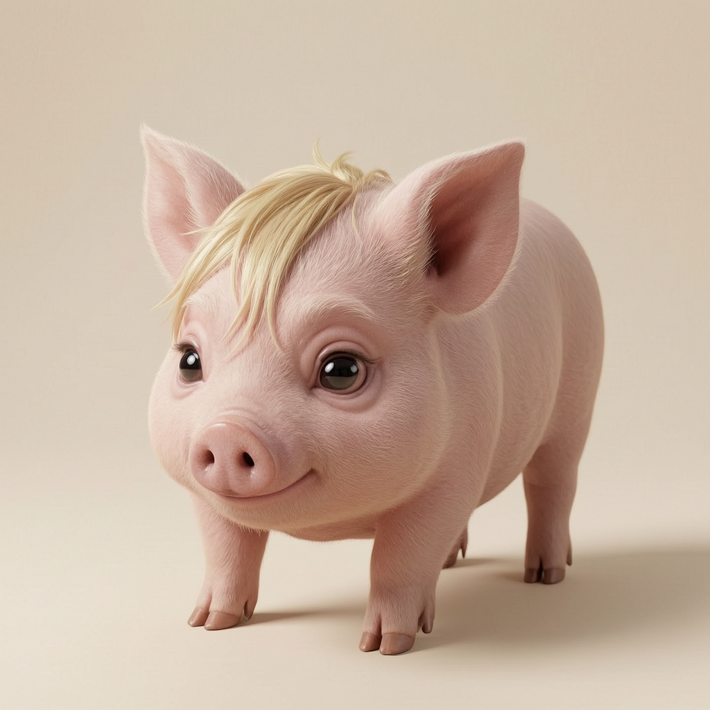 Kids Art - Pamela Pig - STL File