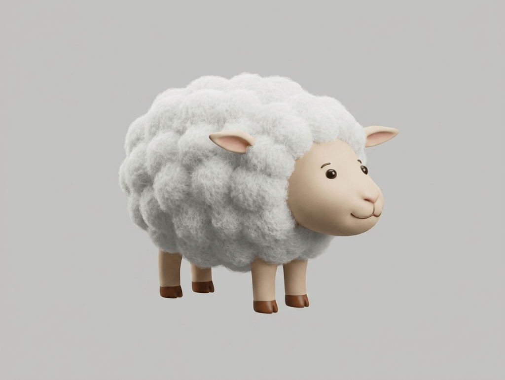Kids Art - Shirley Sheep - STL File