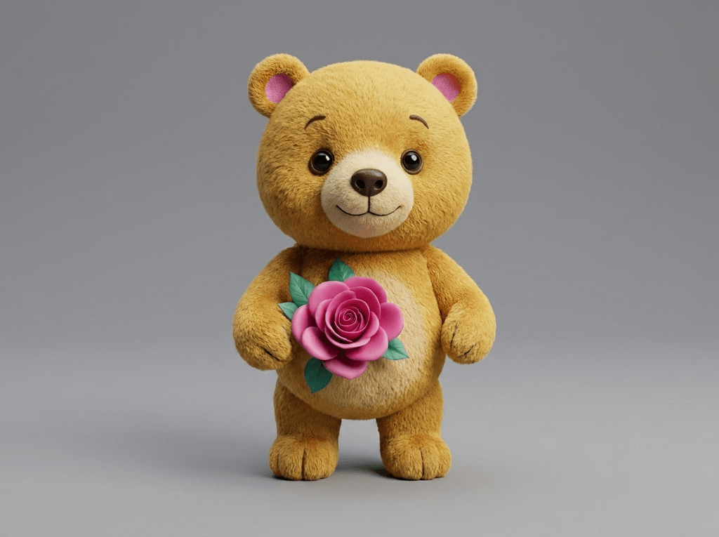 Kids Art - Ted Likes Flowers - STL File
