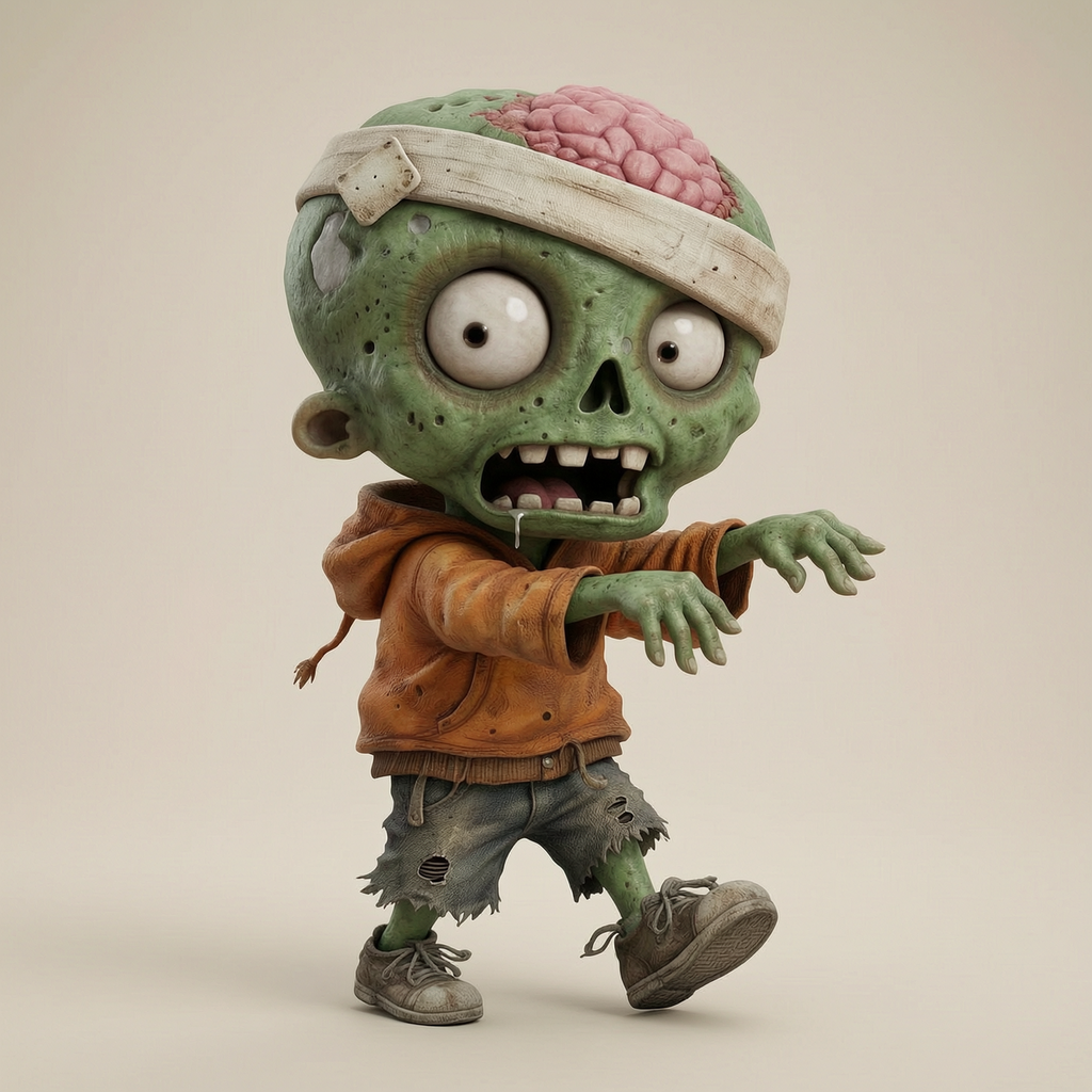 Kids Art - Ziggie Zombie - STL File
