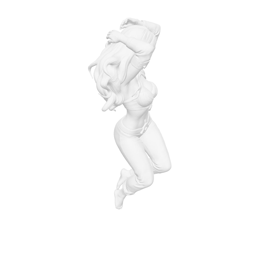 Anime Art - Cute Girl on the Floor - STL File