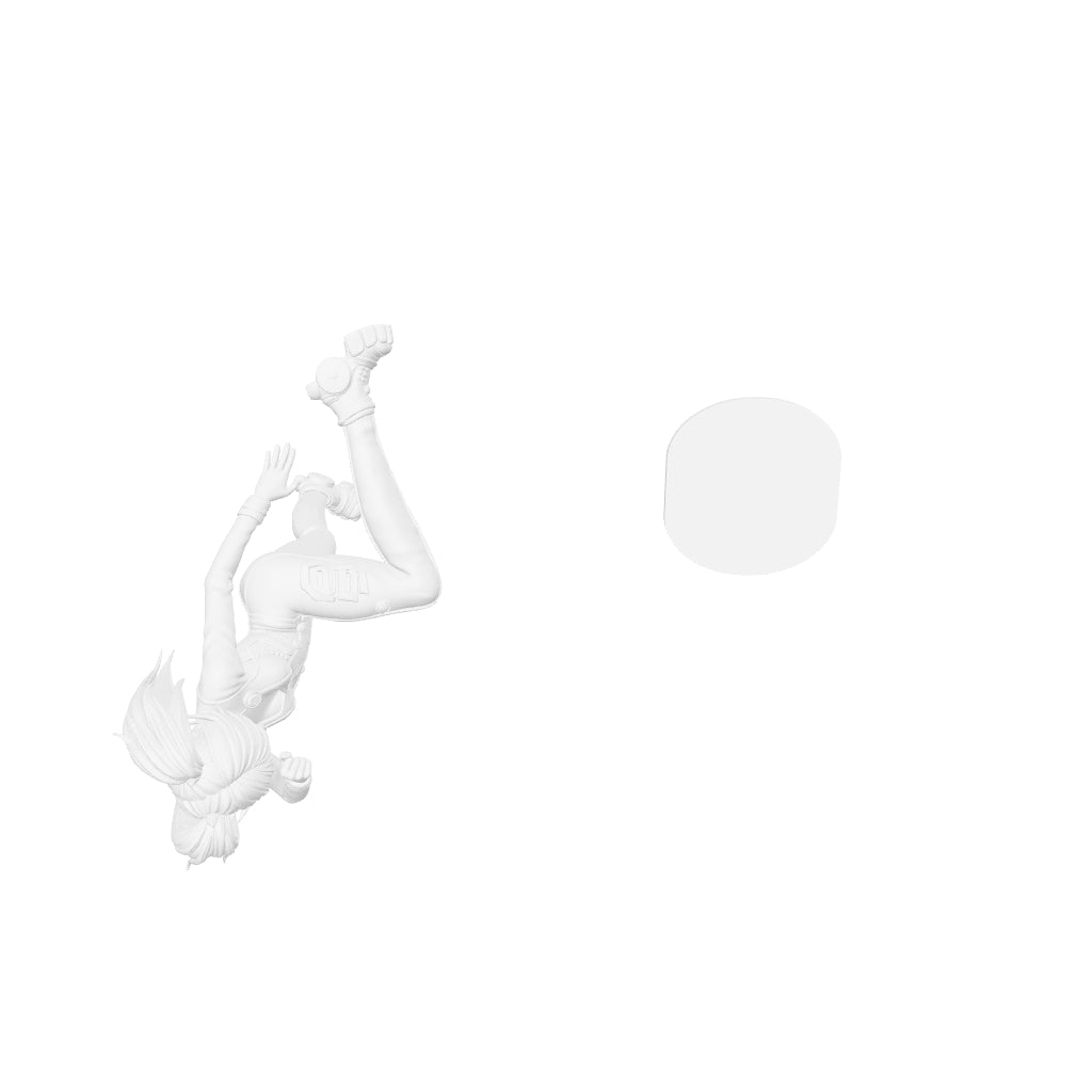 Anime Art - High Kick Wonder - STL File