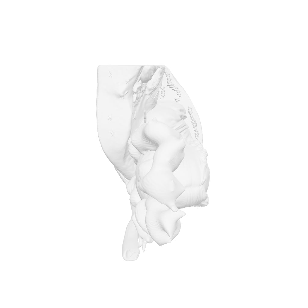Famous Art - Ginevra de' Benci  - Leonardo Da Vinci - 1474 - STL File