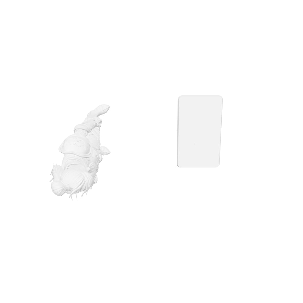 Fantasy Art - Silver Female Knight - STL File